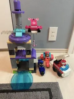 【訳あり】メガブロックパウ・パトロールザムービー　まわる3階建てライバールタワー