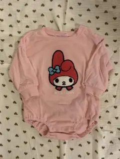 マイメロディ 長袖ロンパース ピンク 70~80cm