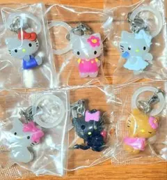 ハローキティ めじるしアクセサリー　全６種コンプリートセット　ガチャ