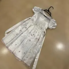 フォーマルドレス サイズ6 花柄刺繍 ホワイト