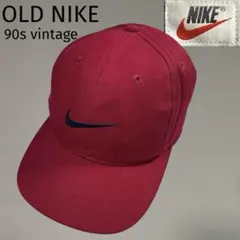 美品 OLD NIKE オールドナイキ 銀タグ ベースボール キャップ 刺繍