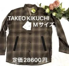 TAKEO KIKUCHI 【新品】チェック メンズ　シャツ【M】ジャケット