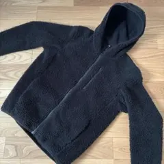 UNIQLO フリースジャケット M ブラック 防風ボアフリースパーカー