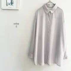 colza シアーロングシャツ　グレージュ　6952のサムネイル