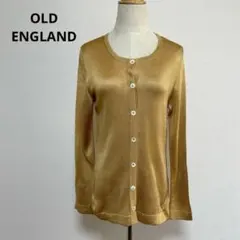 OLD ENGLAND オールドイングランド ゴールド 長袖カーディガン シルクのサムネイル