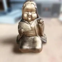 お多福 お福さん 土人形 縁起物 骨董品 置物 昭和レトロ 陶器 戦前戦後