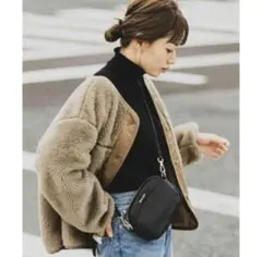 美品♡アーバンリサーチ　サニーレーベル　の　リバーシブルボアブルゾン