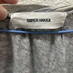 SUPER HAKKA ドット柄 半袖カットソー グレー