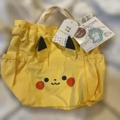 新品未使用　タグ付きピカチュウ　おむつ巾着ポーチ