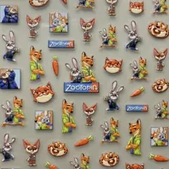 ネイルシール 5D3D立体 ズートピア ディズニー キャラクター