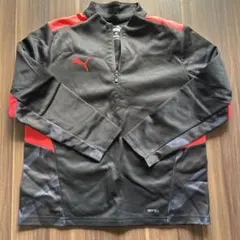 PUMA DRYCELL ブラック/レッド ウェア 140