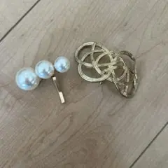 パールヘアアクセサリー2点