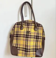 【courreges】ハンドバッグ ヴィンテージ タータンチェック クレージュ