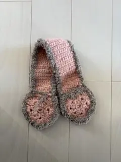 ハンドメイド フラワーモチーフ スヌード