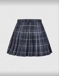 SHEIN チェック スカート 黒