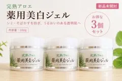 完熟アロエ 薬用美白ジェル 100g オールインワンジェル 3個セット 