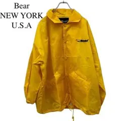 Bear USA　コーチジャケット　熊ロゴ有り　90s　シンプル　黄色　イエローのサムネイル