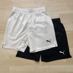 プーマ サッカーパンツ 150 白黒赤