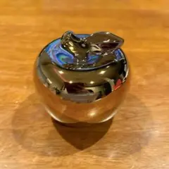 ⭐️ リンゴ クリスマス 陶器の飾り 風水 開運グッズ 10×10cm ゴールド