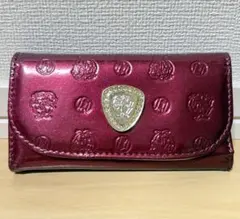 Y506-174 ゴールドファイル 牛革ポケット付き5連キーケース レザー