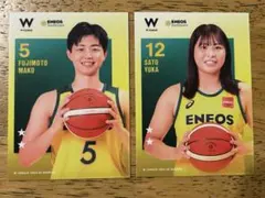Wリーグ トレーディングカード　藤本愛瑚選手　佐藤由佳選手