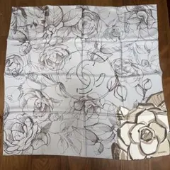 合馬公式アカウント1CHANEL シャネル大判　シルク　スカーフカメリア柄 シャネル 大判スカーフ カメリア ココマーク マトラッセ