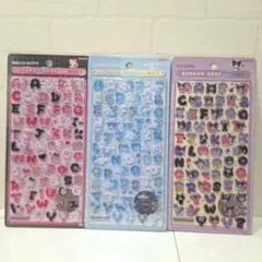 ボンボンドロップシールセット（ハローキティ・シナモロール・クロミ）