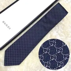 新品・箱付】GUCCI グッチ ネクタイ GG柄 クレスト紋章 現行風デザイン