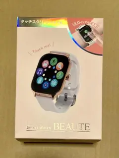 BEAUTE スマートウォッチ 2.0インチ ピンクゴールド