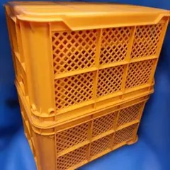 12月15日迄　オレンジコンテナ　底べた　3個セット