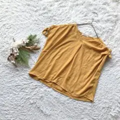 ✨良品✨ (M) ブラウス ノースリーブ ボウタイ Vネック シンプル デート
