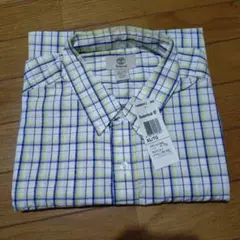 Timberland チェック柄 半袖シャツ XL