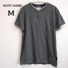 SCOTT JAMES 【M】グレー Tシャツ 半袖 メンズ トップス 半袖T