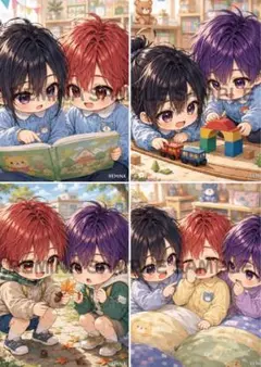 オリジナルデザイン人物ステッカー
