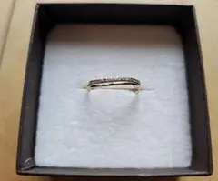 canal 4℃　ダイヤリング　細身　K18 ピンクゴールド　9号