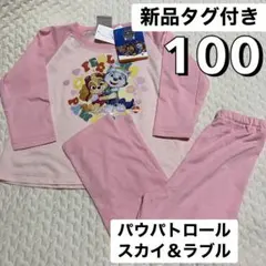 新品タグ付き 90 薄手 長袖 パウパトロール パジャマ パウパト スカイ