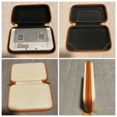 ニンテンドー NEW 3DS LL ケース ポーチ　入れ物　ホワイト　オレンジ