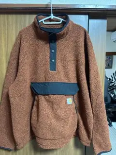 Carhartt ボアフリース プルオーバー ブラウン