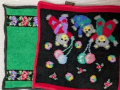 フェイラーハンカチ3枚セット 花柄2枚熊風船柄