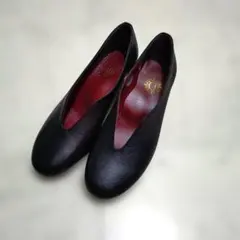美品　ダブルツリー　Vカット　ウェッジソール　パンプス 　日本製　23