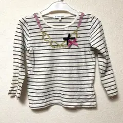 GLOBAL WORK ストライプ 長袖カットソー L