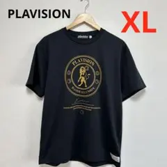PLAVISION プラビジョン　ハンドボール　Tシャツ　黒　ゴールド　XL