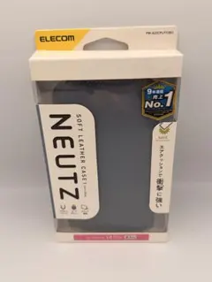 【新品】iPhone 14 Pro エレコム 手帳型ケース NEUTZ ブルーB