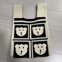 クマ顔デザイン トートバッグ