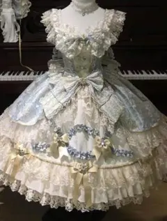 ジェニーsizeの作家様オリジナル/ボンネット&コートドレス3点セット