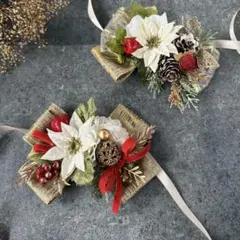 ペットクリスマスチョーカー　犬猫トリミングリボン