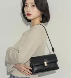 NEUNA スクエアミニバッグ ブラック ハンドバック ショルダーバック 黒