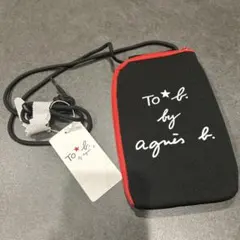アニエスベー マルチポシェット スマホポーチ スマホショルダー 新品タグ付きのサムネイル