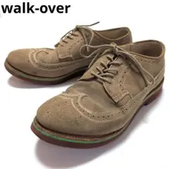 ウォークオーバー　Walk-Over　スエード革　ウィングチップ　レザーシューズ