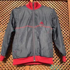 キッズ　adidas ジャージ　フリース　上　ネイビー　赤　150 リバーシブル